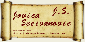 Jovica Sečivanović vizit kartica